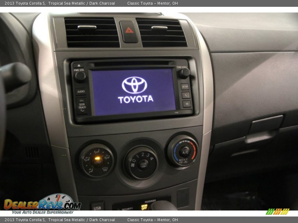 2013 Toyota Corolla S Tropical Sea Metallic / Dark Charcoal Photo #8