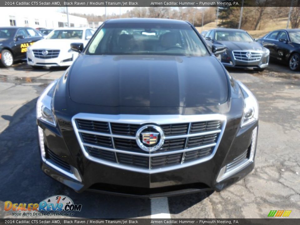 2014 Cadillac CTS Sedan AWD Black Raven / Medium Titanium/Jet Black Photo #2
