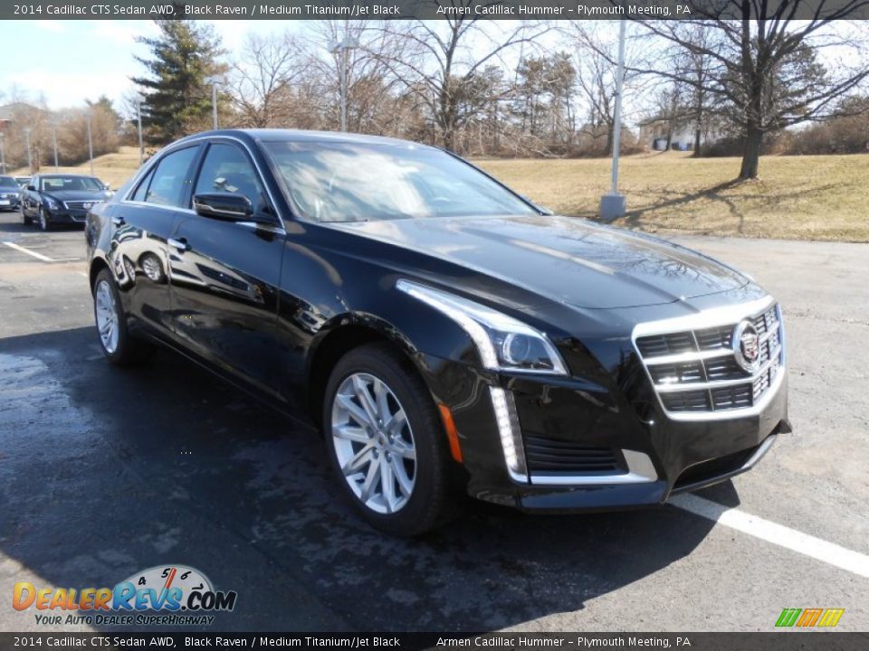 2014 Cadillac CTS Sedan AWD Black Raven / Medium Titanium/Jet Black Photo #3