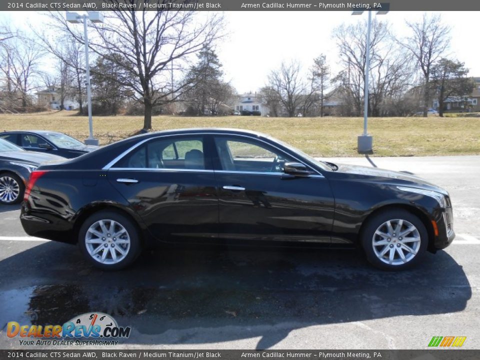 2014 Cadillac CTS Sedan AWD Black Raven / Medium Titanium/Jet Black Photo #4