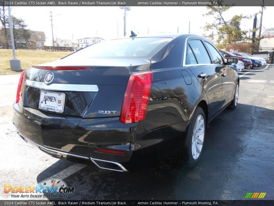 2014 Cadillac CTS Sedan AWD Black Raven / Medium Titanium/Jet Black Photo #5