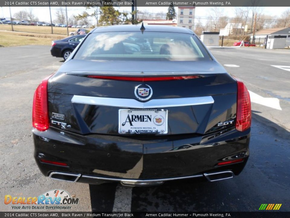 2014 Cadillac CTS Sedan AWD Black Raven / Medium Titanium/Jet Black Photo #6