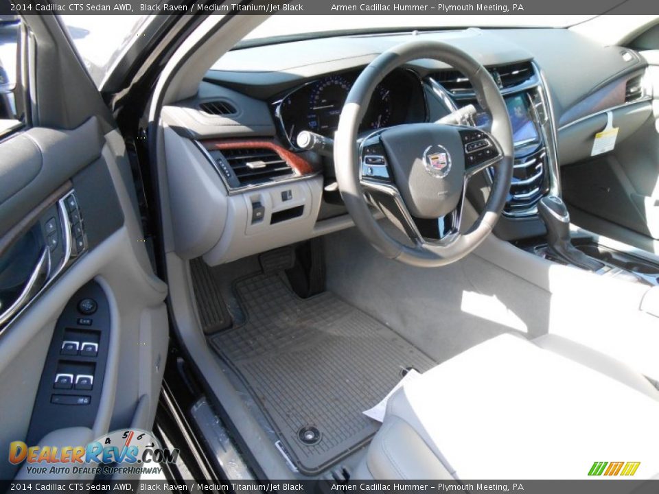 2014 Cadillac CTS Sedan AWD Black Raven / Medium Titanium/Jet Black Photo #7