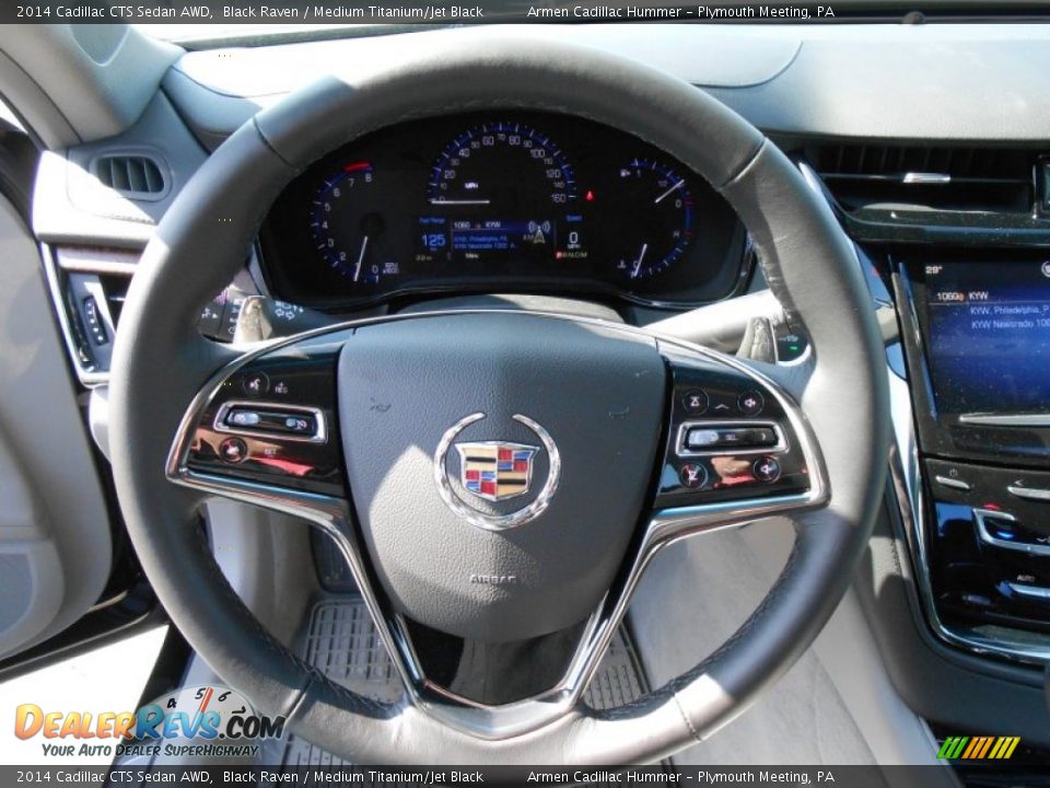 2014 Cadillac CTS Sedan AWD Black Raven / Medium Titanium/Jet Black Photo #13