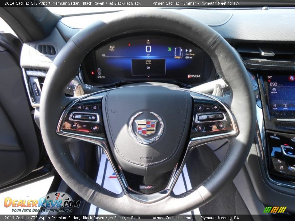 2014 Cadillac CTS Vsport Premium Sedan Steering Wheel Photo #13