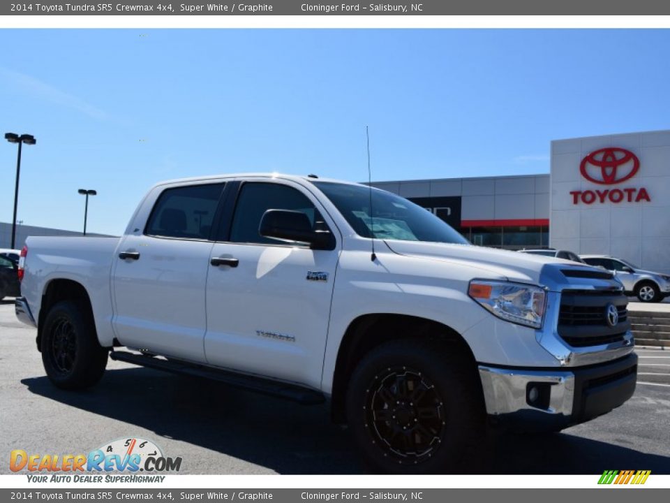 2014 Toyota Tundra SR5 Crewmax 4x4 Super White / Graphite Photo #1