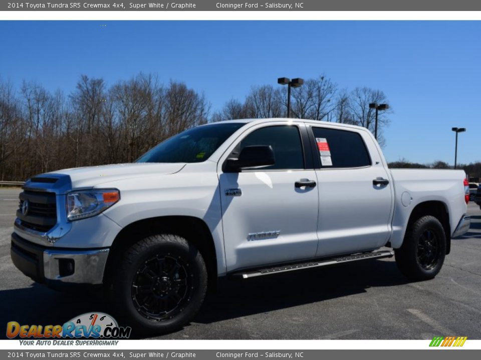 2014 Toyota Tundra SR5 Crewmax 4x4 Super White / Graphite Photo #3