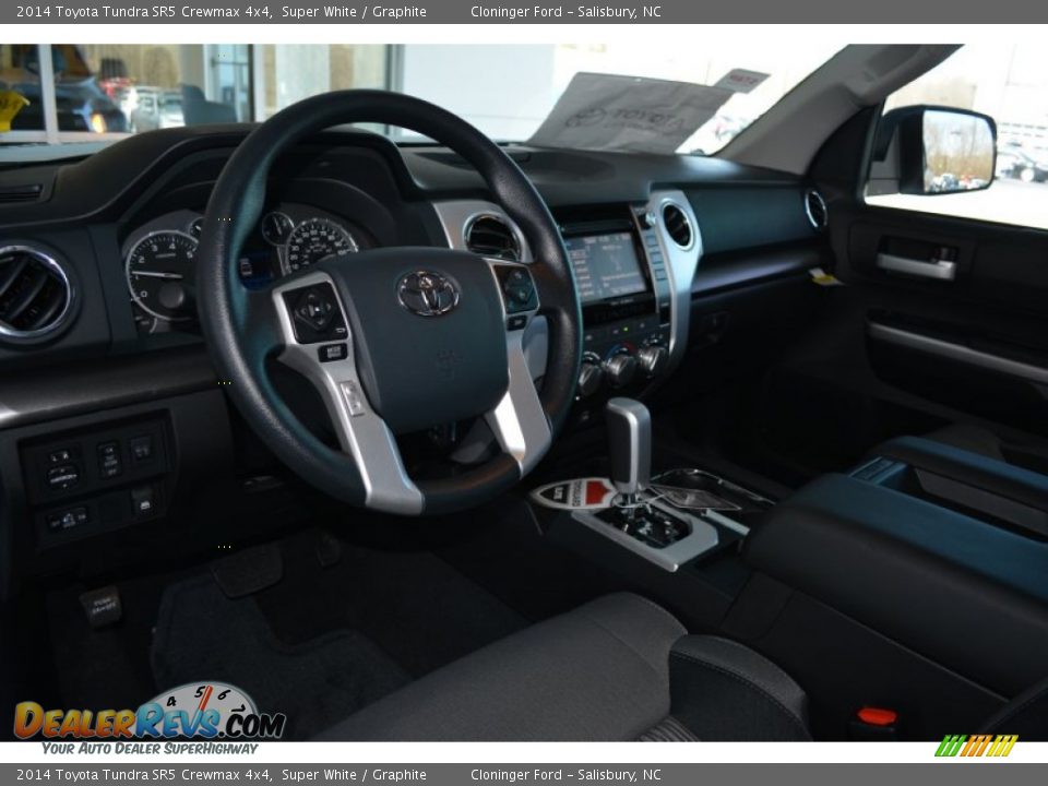 2014 Toyota Tundra SR5 Crewmax 4x4 Super White / Graphite Photo #7