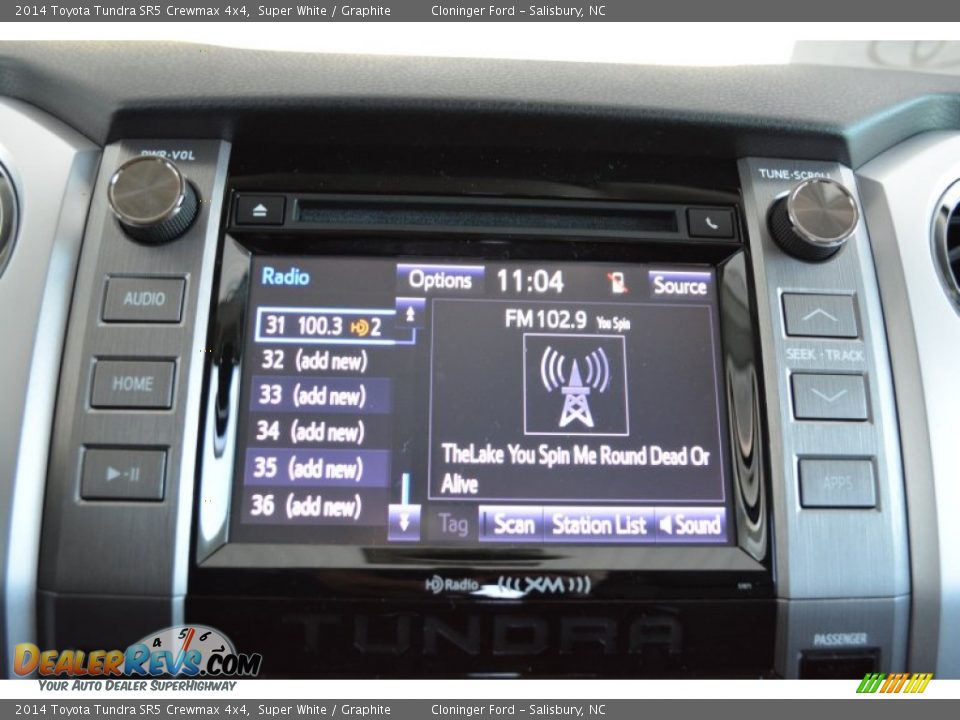 2014 Toyota Tundra SR5 Crewmax 4x4 Super White / Graphite Photo #13