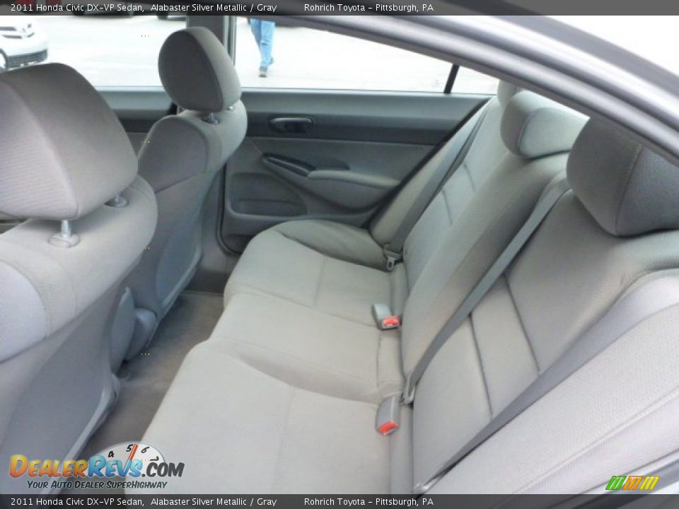 2011 Honda Civic DX-VP Sedan Alabaster Silver Metallic / Gray Photo #5
