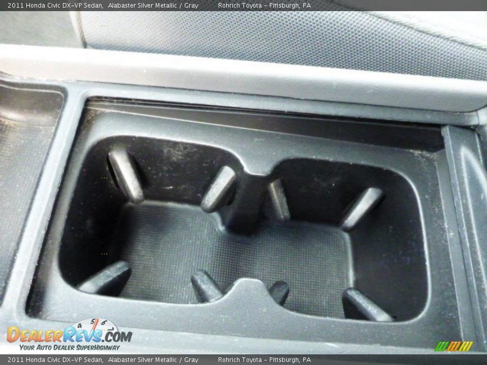 2011 Honda Civic DX-VP Sedan Alabaster Silver Metallic / Gray Photo #20
