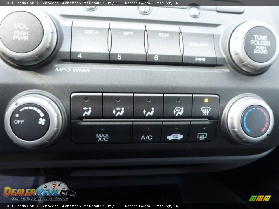 2011 Honda Civic DX-VP Sedan Alabaster Silver Metallic / Gray Photo #24