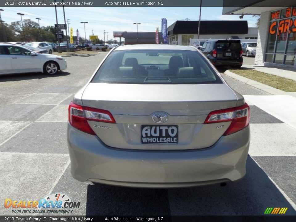 2013 Toyota Camry LE Champagne Mica / Ivory Photo #4