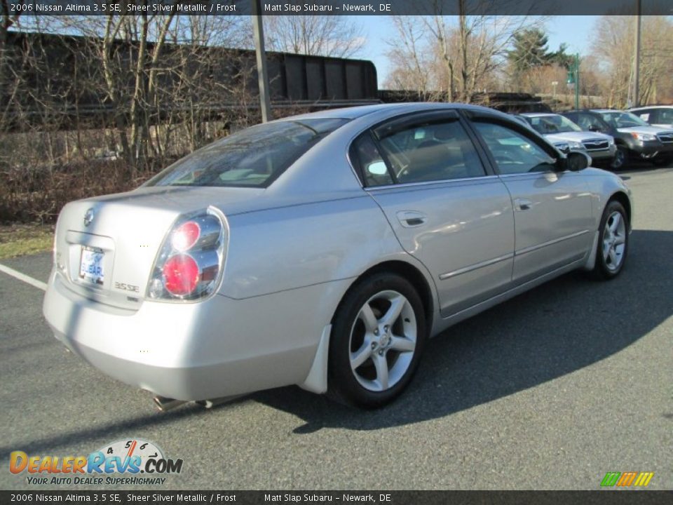 2006 Nissan Altima 3.5 SE Sheer Silver Metallic / Frost Photo #6