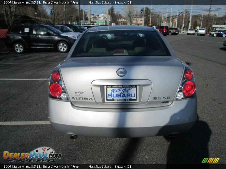 2006 Nissan Altima 3.5 SE Sheer Silver Metallic / Frost Photo #7