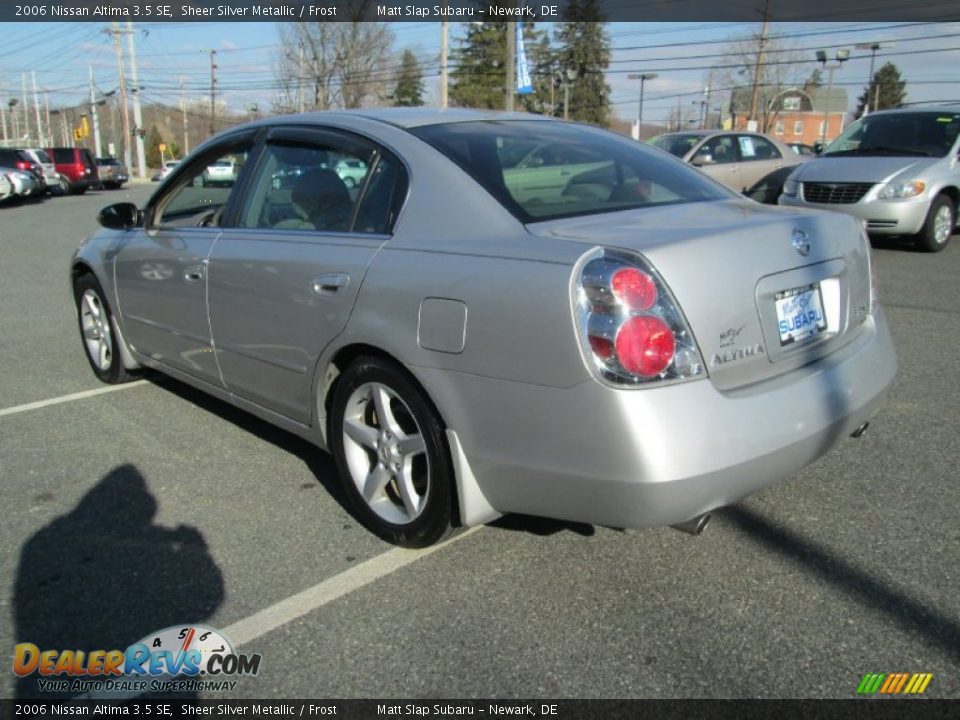 2006 Nissan Altima 3.5 SE Sheer Silver Metallic / Frost Photo #8