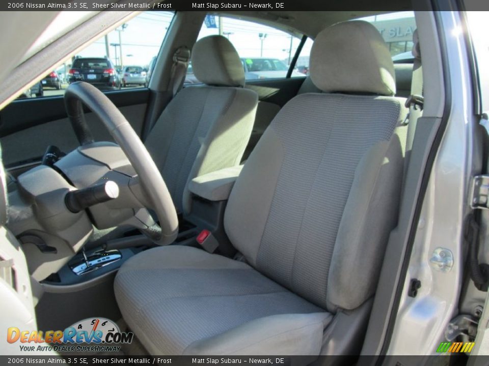 2006 Nissan Altima 3.5 SE Sheer Silver Metallic / Frost Photo #14