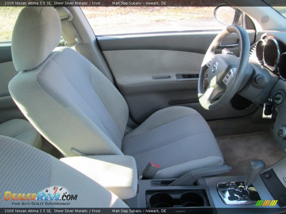 2006 Nissan Altima 3.5 SE Sheer Silver Metallic / Frost Photo #15