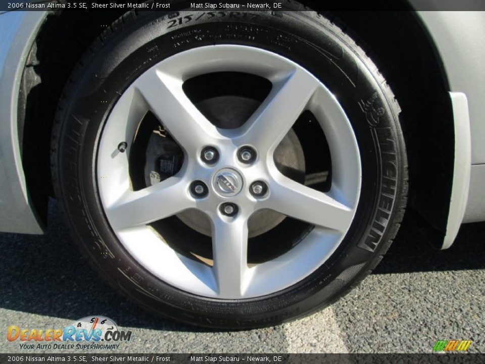 2006 Nissan Altima 3.5 SE Sheer Silver Metallic / Frost Photo #21