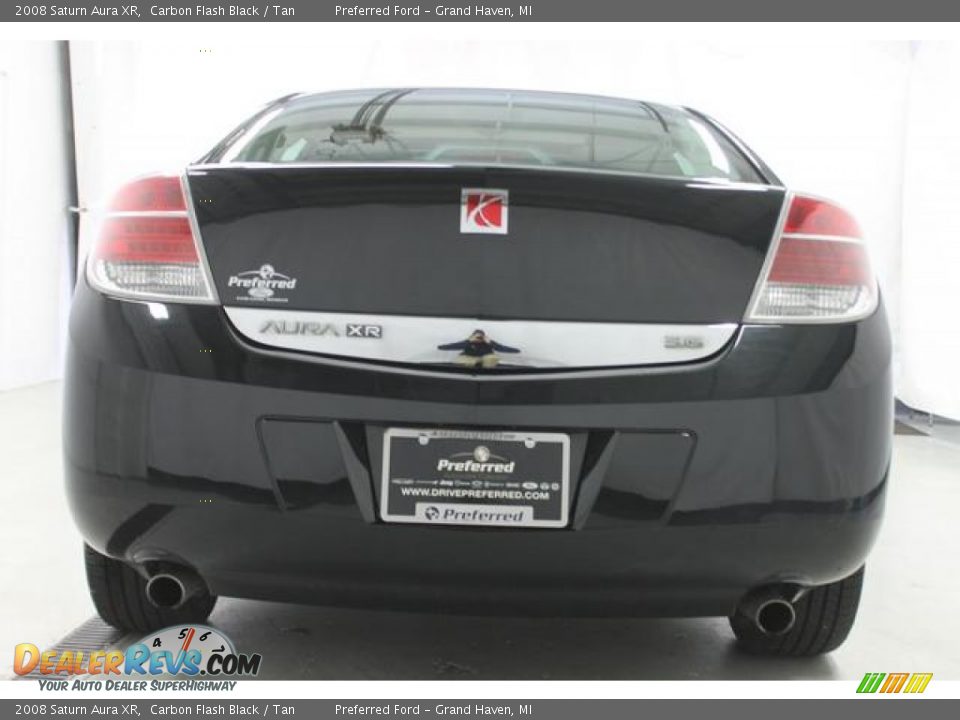 2008 Saturn Aura XR Carbon Flash Black / Tan Photo #10