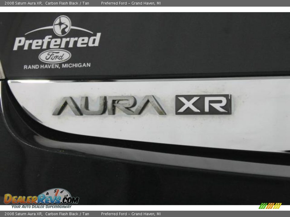 2008 Saturn Aura XR Carbon Flash Black / Tan Photo #11