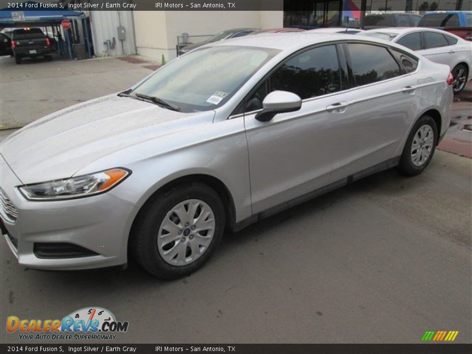 2014 Ford Fusion S Ingot Silver / Earth Gray Photo #1