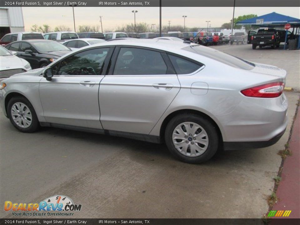 2014 Ford Fusion S Ingot Silver / Earth Gray Photo #3