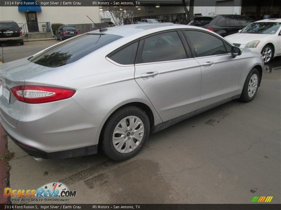 2014 Ford Fusion S Ingot Silver / Earth Gray Photo #4