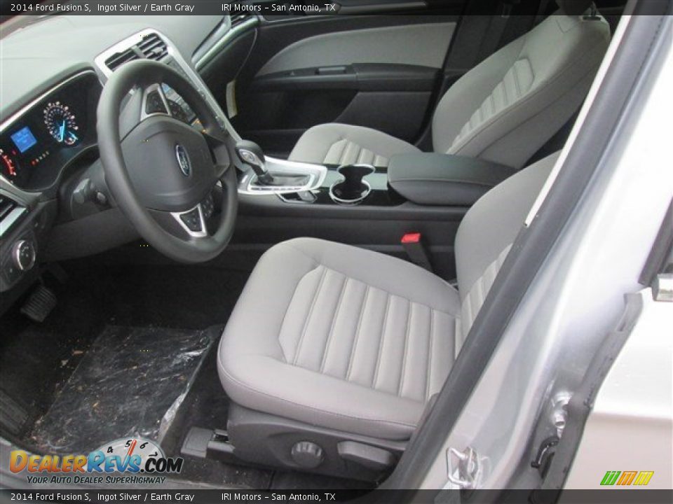 2014 Ford Fusion S Ingot Silver / Earth Gray Photo #6