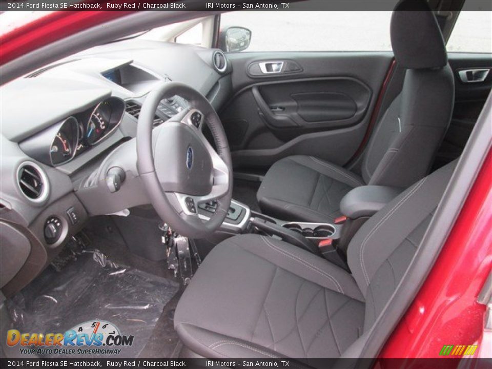 2014 Ford Fiesta SE Hatchback Ruby Red / Charcoal Black Photo #6