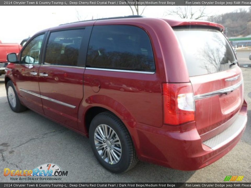 2014 Chrysler Town & Country Touring-L Deep Cherry Red Crystal Pearl / Dark Frost Beige/Medium Frost Beige Photo #3