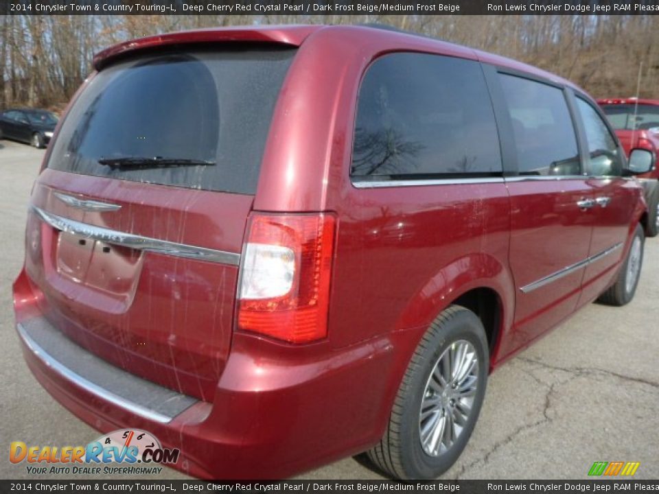 2014 Chrysler Town & Country Touring-L Deep Cherry Red Crystal Pearl / Dark Frost Beige/Medium Frost Beige Photo #5