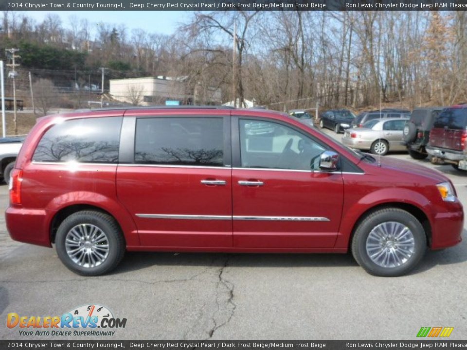 2014 Chrysler Town & Country Touring-L Deep Cherry Red Crystal Pearl / Dark Frost Beige/Medium Frost Beige Photo #6