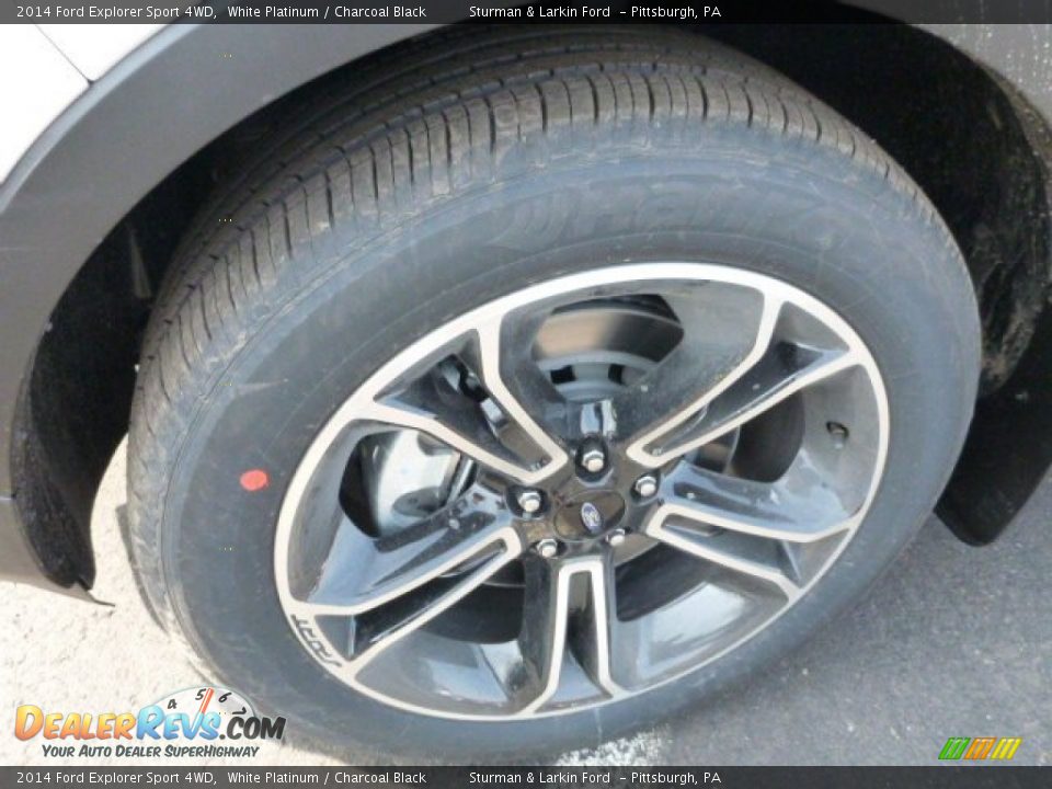 2014 Ford Explorer Sport 4WD White Platinum / Charcoal Black Photo #7