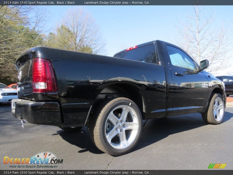 2014 Ram 1500 Sport Regular Cab Black / Black Photo #3