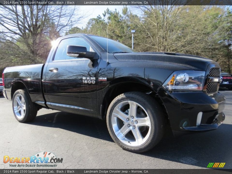 2014 Ram 1500 Sport Regular Cab Black / Black Photo #4