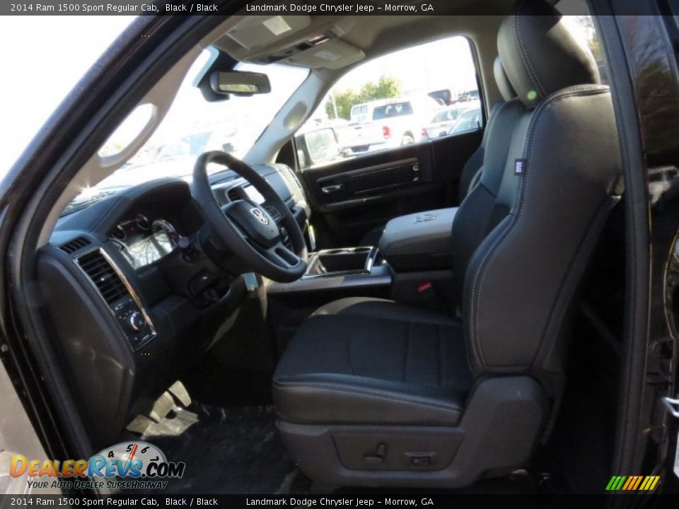 2014 Ram 1500 Sport Regular Cab Black / Black Photo #7
