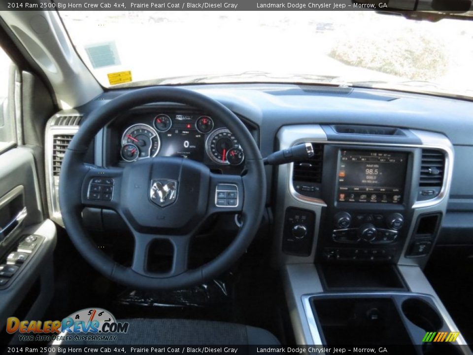 2014 Ram 2500 Big Horn Crew Cab 4x4 Prairie Pearl Coat / Black/Diesel Gray Photo #9