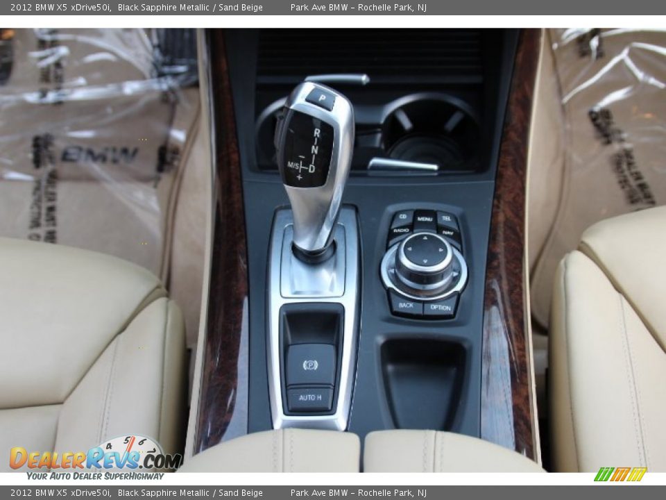 2012 BMW X5 xDrive50i Black Sapphire Metallic / Sand Beige Photo #15