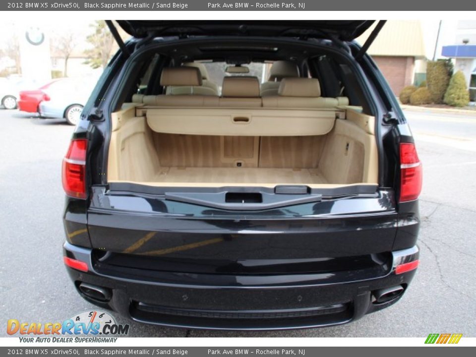 2012 BMW X5 xDrive50i Black Sapphire Metallic / Sand Beige Photo #20