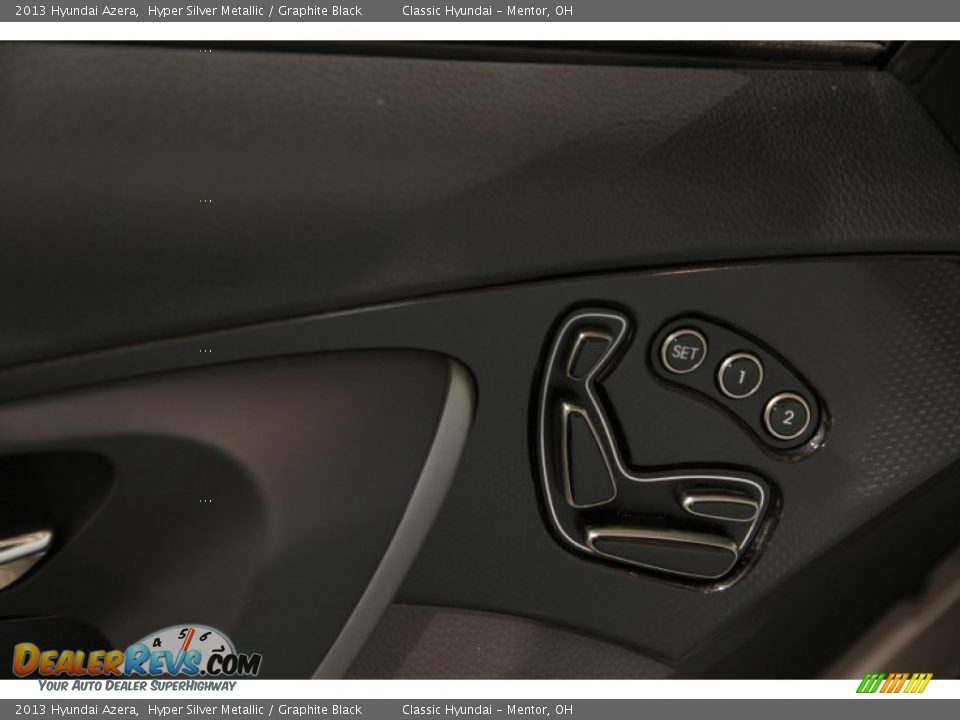 2013 Hyundai Azera Hyper Silver Metallic / Graphite Black Photo #7