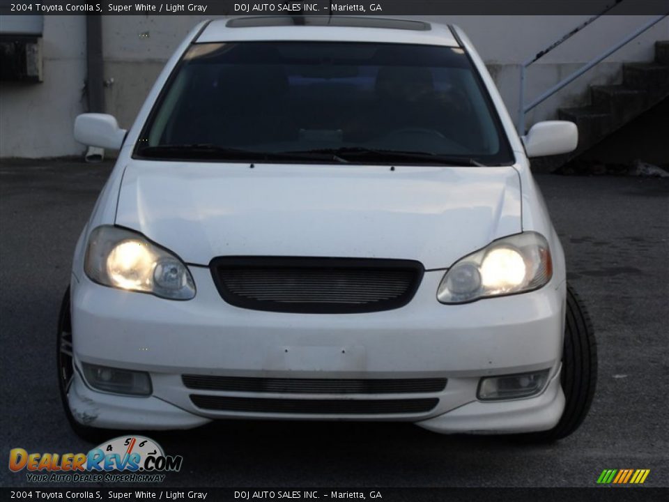 2004 Toyota Corolla S Super White / Light Gray Photo #1