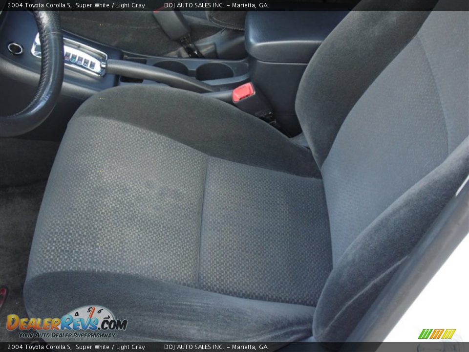 2004 Toyota Corolla S Super White / Light Gray Photo #4