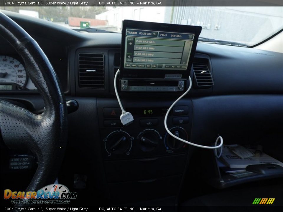 2004 Toyota Corolla S Super White / Light Gray Photo #6