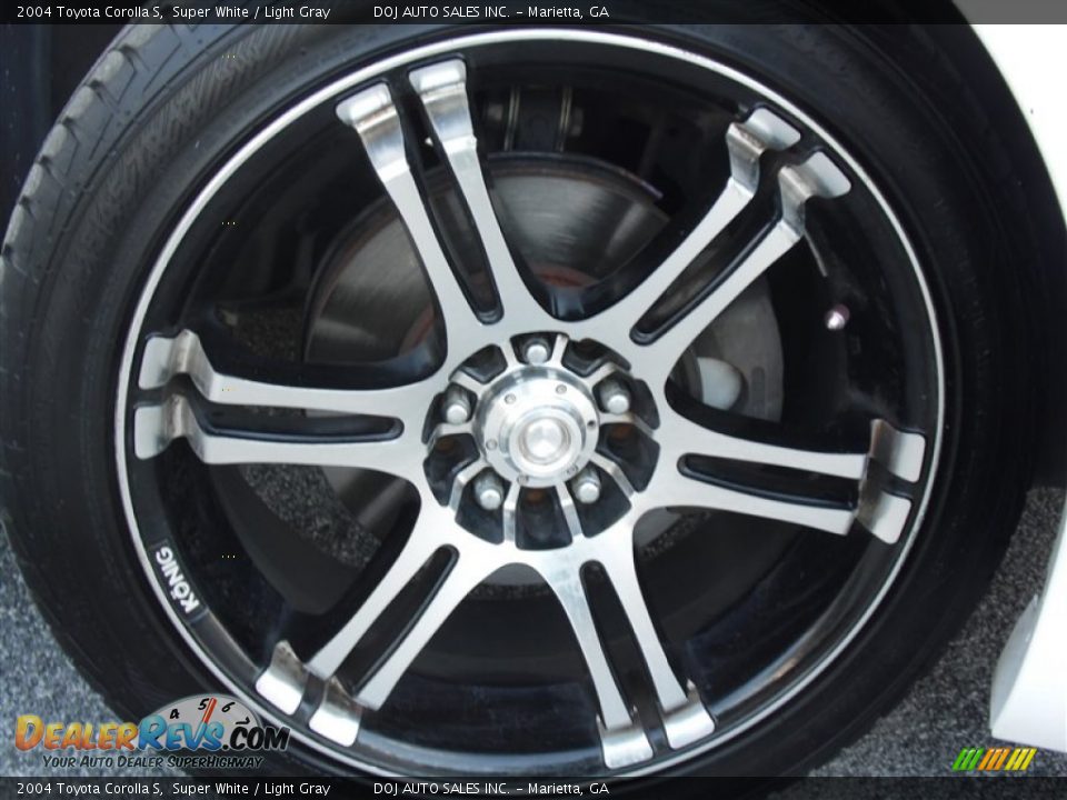 2004 Toyota Corolla S Super White / Light Gray Photo #8