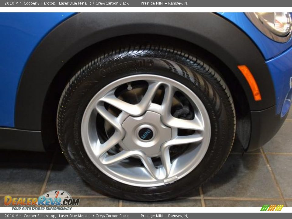 2010 Mini Cooper S Hardtop Laser Blue Metallic / Grey/Carbon Black Photo #5