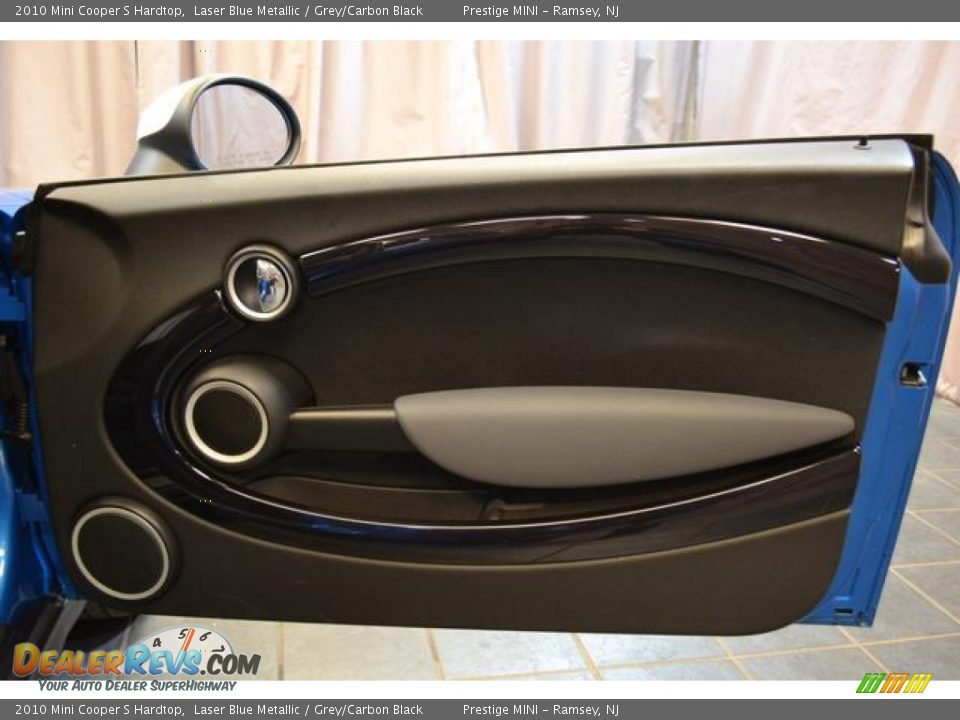 2010 Mini Cooper S Hardtop Laser Blue Metallic / Grey/Carbon Black Photo #7