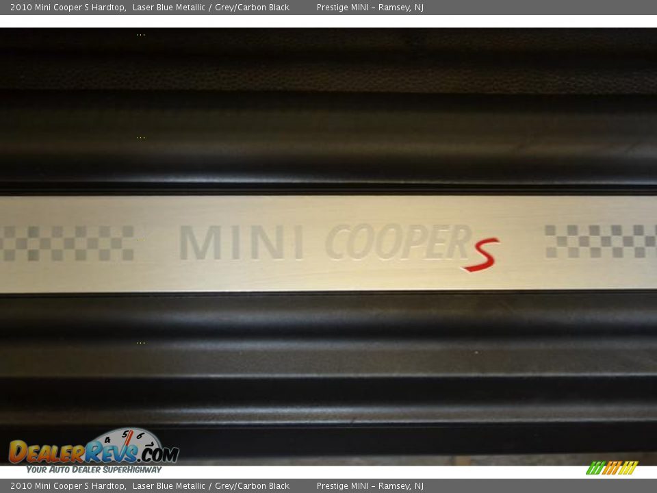 2010 Mini Cooper S Hardtop Laser Blue Metallic / Grey/Carbon Black Photo #8