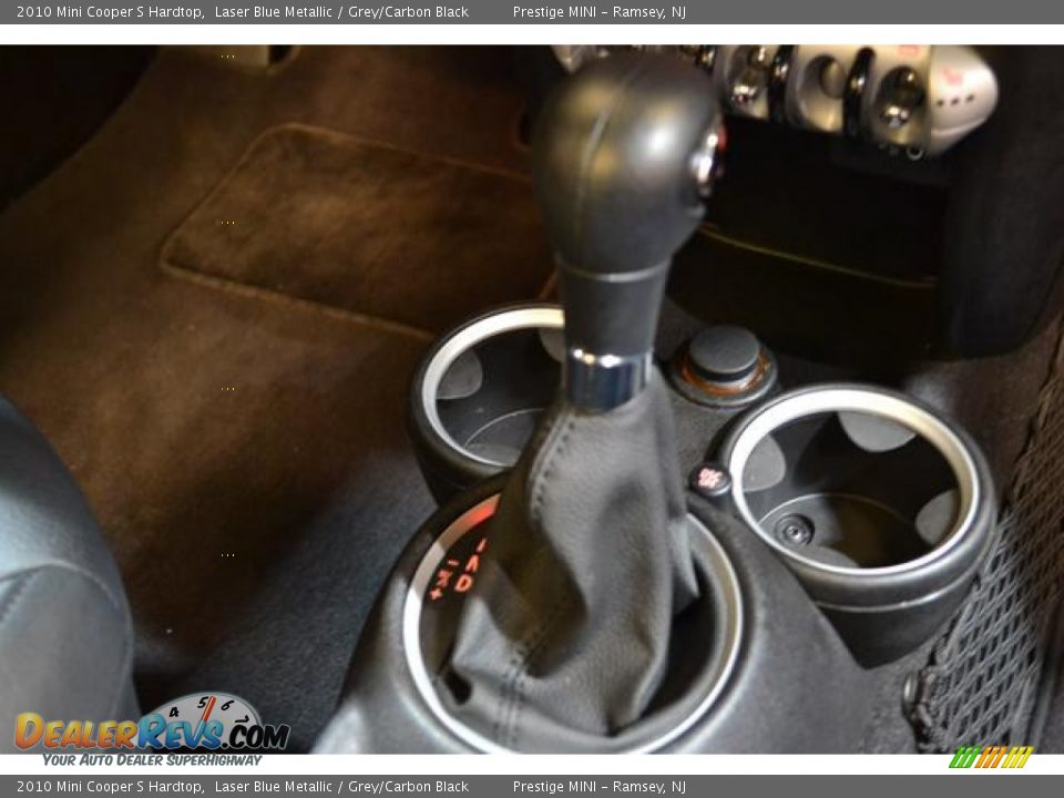 2010 Mini Cooper S Hardtop Laser Blue Metallic / Grey/Carbon Black Photo #9