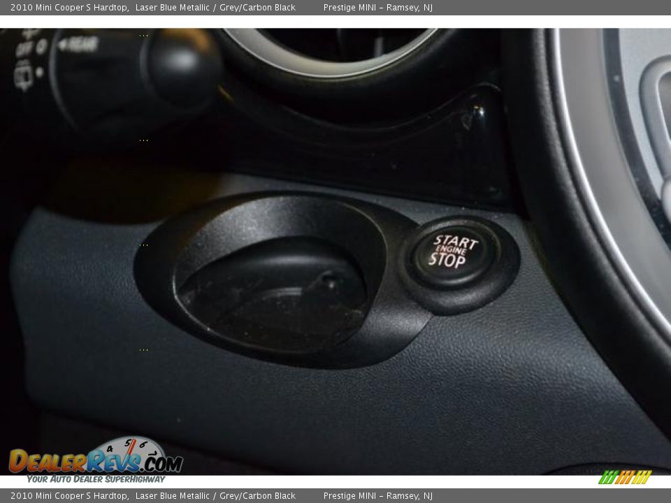 2010 Mini Cooper S Hardtop Laser Blue Metallic / Grey/Carbon Black Photo #12